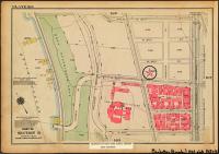 Future location of the Eye Institute. Map of 1925.